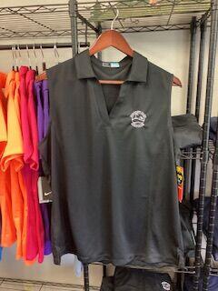 ladies pga tour airfflux sleeveless polo with logo